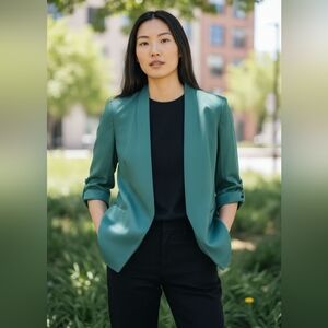 Babaton Power Blazer size 2 in Forest Green